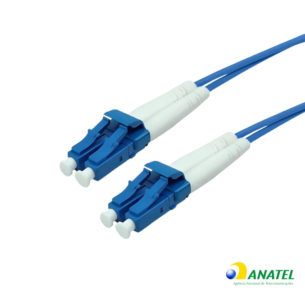 Cordão Óptico Duplex LC/SPC SM 5,0 Metros